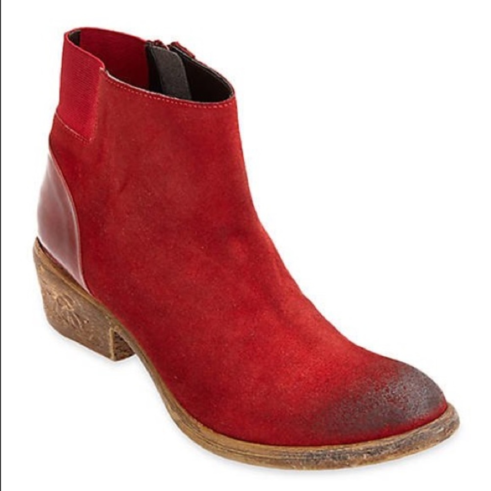 Red suede boots Coconuts by Matisse 7